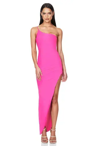 Nookie Aria One Shoulder Gown Pink Size S / AU 8
