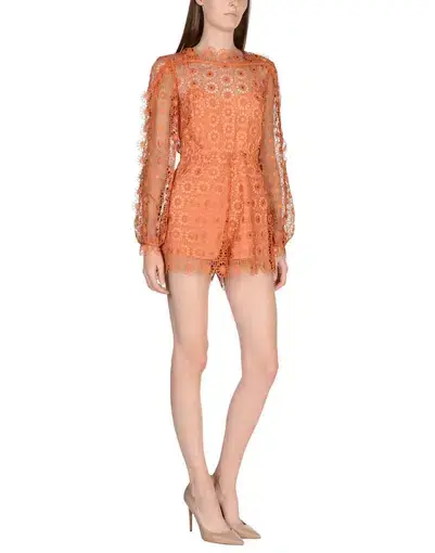 Alice McCall Send My Love Playsuit Orange Size 8
