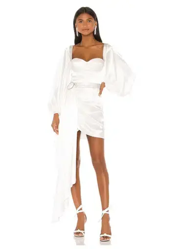 Bronx and Banco Lana Bridal Mini Dress in White Size M / AU 10