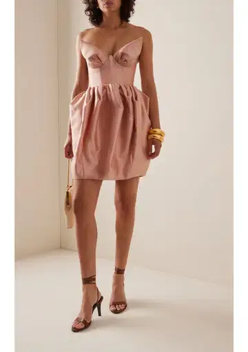 Zimmermann Matchmaker Bustier Mini Dress Pink Size 1 / AU 10 