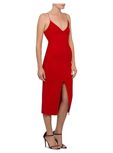 Bec & Bridge Tasha Midi Dress Red Size AU 6