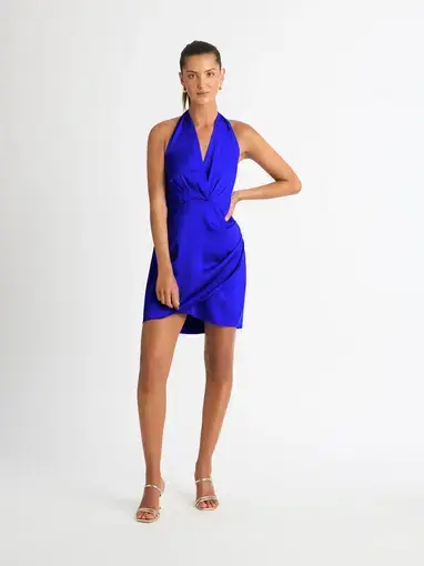 Sheike Annika Mini Dress Cobalt Size 6