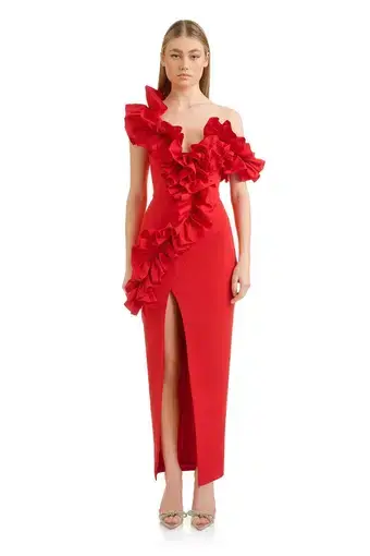 Eliya The Label Rosanna Dress Red Size 8