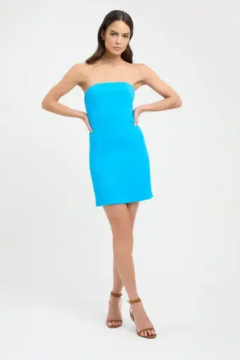 Kookai Oyster Contour Mini Dress in Blue Jay Size 8