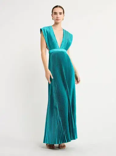 Lidee Gala Gown In Teal Size AU 10