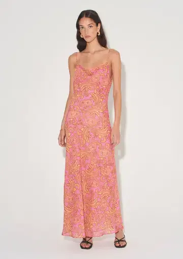Hansen & Gretel Florencia Maxi Dress Pink Spice Size XS / AU 6