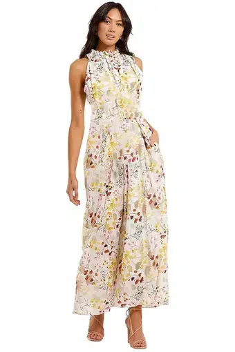 Morrison Andreas Maxi Dress Multi Floral Size 6
