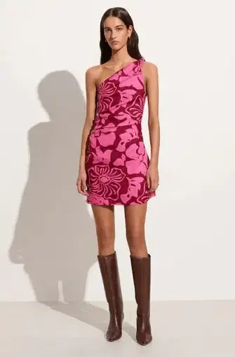 Faithfull the Brand Marga Mini Dress Mica Floral Pink Size XS/AU 6