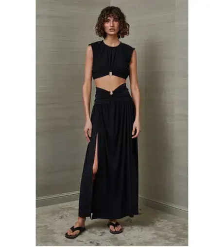 Bec & Bridge Minx Top And Skirt Set Black Size 8