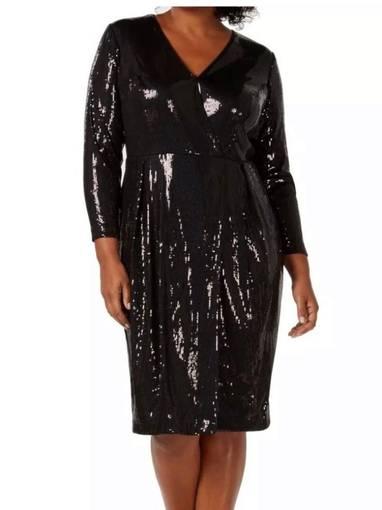 Calvin Klein Sequin Midi dress black Size 20