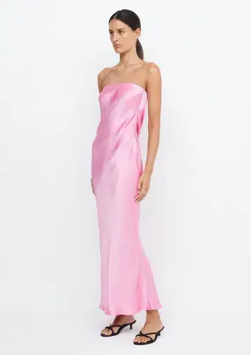 Bec & Bridge Moon Dance Strapless Dress Candy Pink Size 12