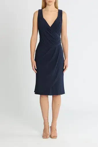 Tania Olsen Delta Dress in Navy Size 12