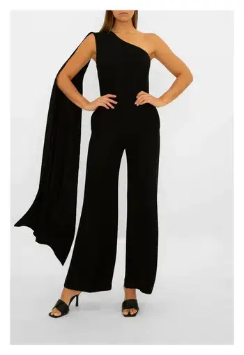 Carla Zampatti Homage to Carla Jumpsuit Black Size 8