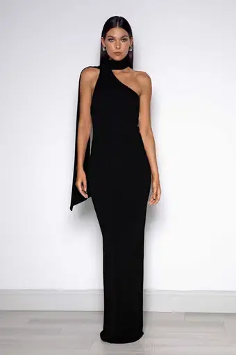 Elle Zeitoune Noah Maxi Dress Black Size 6