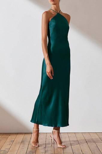 Shona Joy Giselle Bias Dress Green Size 8