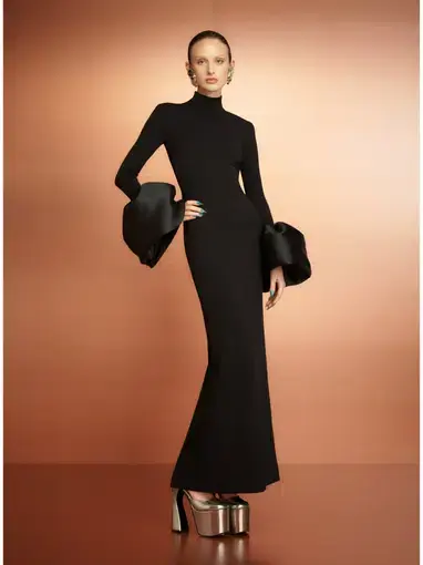 Solace London Viviana Maxi Dress In Black Size AU 10