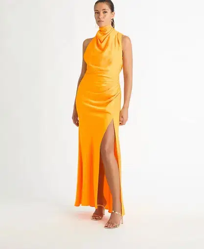 Sheike Venus Maxi Dress Orange/Yellow Size 12