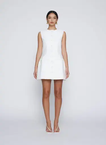 Anna Quan Sofia Mini Dress in White Size 6