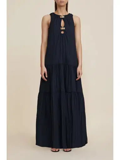 Acler Conara Maxi Dress in Black Size AU 14