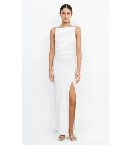 Bec & Bride The Dreamer Maxi Dress Ivory Size 8