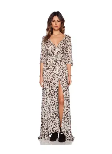 Spell Wild Ones Gown Animal Print Size M/AU 10