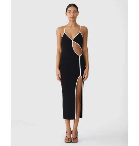 San Sloane Webb Midi in Black Size S / AU 8