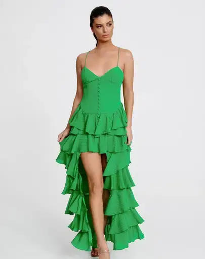 Derma Department Barcelona Maxi Dress Emerald Green Size 6