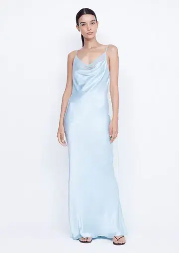 Bec & Bridge Arabella Backless Dress Dolphin Blue Size 6