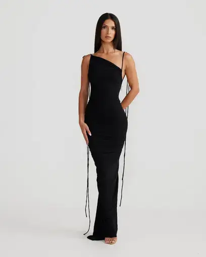 Melani The Label Gia Gown Black Size 6