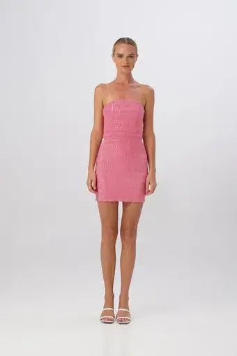 L’idee Aurore Mini Dress Pink Size 10 