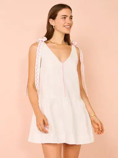 By Nicola Adoncia Mini Dress White Size 10 