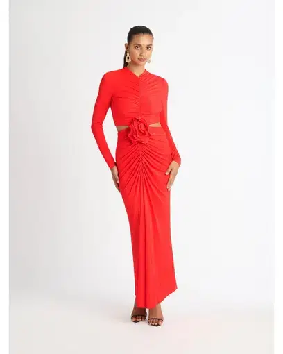 Sheike Signature Maxi Dress Red Size AU 6