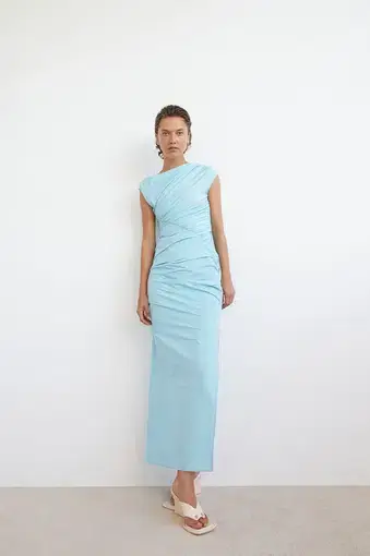 Paris Georgia Kaya Dress Iris Blue Size 14