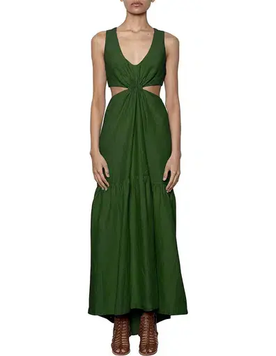 Kitx Evolve Cut Out Maxi Dress Green Size 10