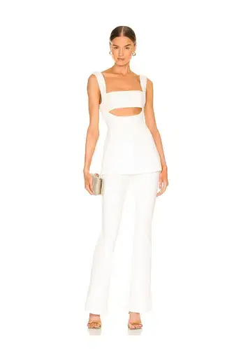 Misha Costanza Jumpsuit White Size M/AU 10