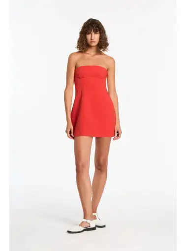 Sir the Label Spoerri Sculpted Mini Dress in Red Size 1 / AU 8