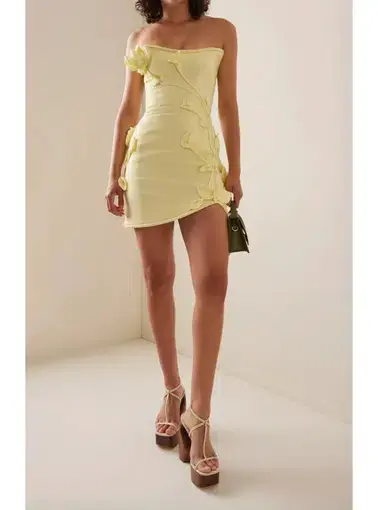 Zimmermann Matchmaker Rose Mini Dress Lemon Size 1 / AU 10