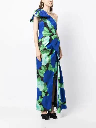 Rachel Gilbert Fauve Gown Floral Size 4 / AU 14