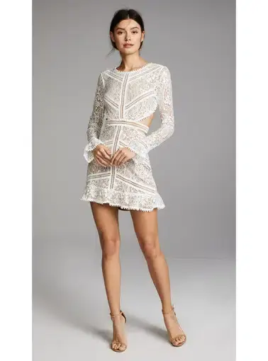 For Love And Lemons Emerie Mini Dress White Size M / AU 10