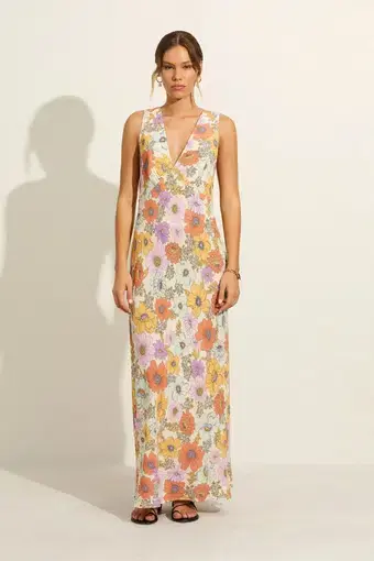 Auguste Lara Maxi Dress Floral Size 12