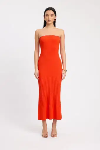 Kookai Serah Strapless Dress Mimosa Size 10