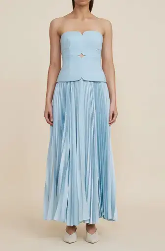 Acler Avonlea Maxi Dress Celeste Blue Size 8