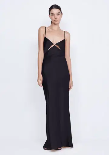 Bec & Bridge Magaux Maxi Dress Black Size 8