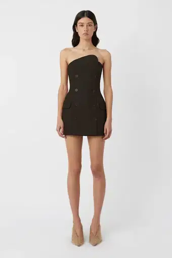 Camilla & Marc  Izola Tailored Mini Dress in Black  Size 10