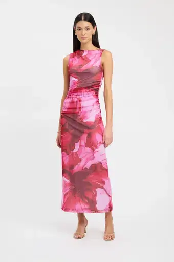 Kookai Rosalia Midi Dress Pink Size 8