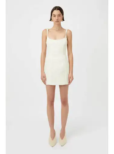 Camilla & Marc Malla Mini Dress in Cream Size AU 10