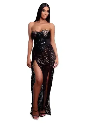 Galanni Delure Gown Black Size 8