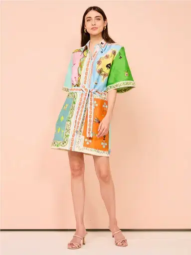 Alemais Rummy Mini Dress In Multi Size 16
