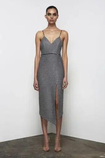 Shona Joy Miramar Lace Up Cocktail Dress Print Size 10
