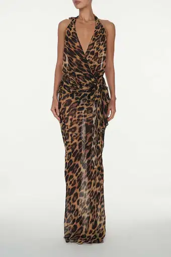 Rat & Boa Monique Skirt in Leopard Print Size S / AU 8